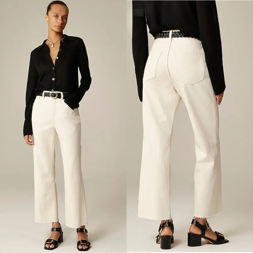 NWT J CREW Tall mid-rise relaxed kickout jean in Exru size 30 TALL